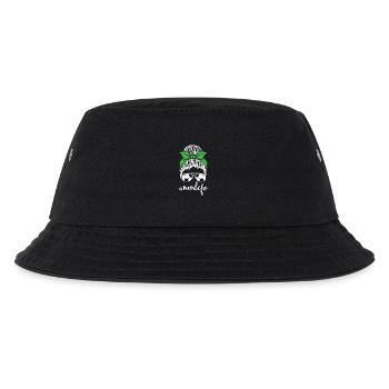 Soccer Mom Life Messy Bun Sunglasses Bandana - Kids’ Bucket Hat - black - Front