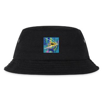 Abstrakte U-Bahn Berlin Graffiti Design - Kinder Bucket Hat - Schwarz - Vorne