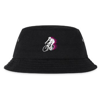 Rennradfahrer Speedlinie - Kinder Bucket Hat - Schwarz - Vorne