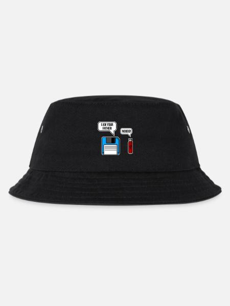 Retro Tech Vater Enthüllung - Kinder Bucket Hat - Schwarz