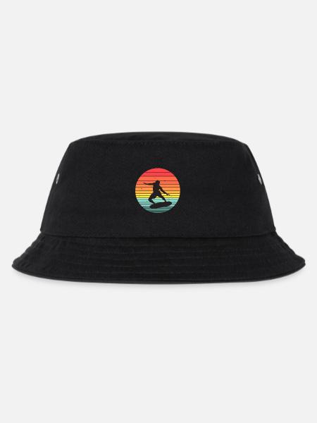 Surfen, Surfen, Surfen - Kinder Bucket Hat - Schwarz