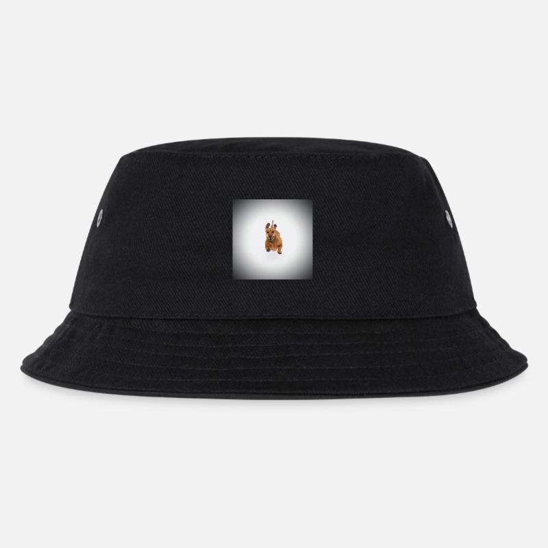 Brauner Dackel - Kinder Bucket Hat - Schwarz