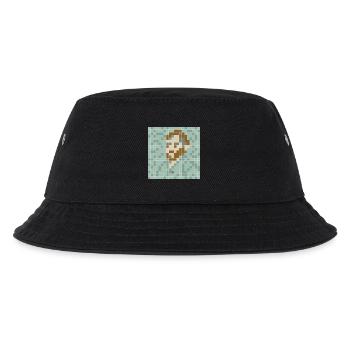 Van Gogh - Self portrait - PixelArt Self-Portrait - Kids’ Bucket Hat - black - Front