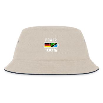 Allemagne et Tanzanie Power 100% - Bob Enfant - blanc cassé/bleu marine - Devant