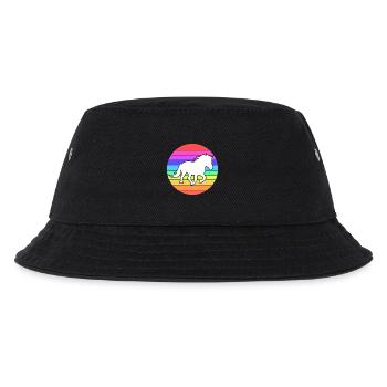 Pferde Pferdenarr Haflinger Galopp Islandpferde - Kinder Bucket Hat - Schwarz - Vorne