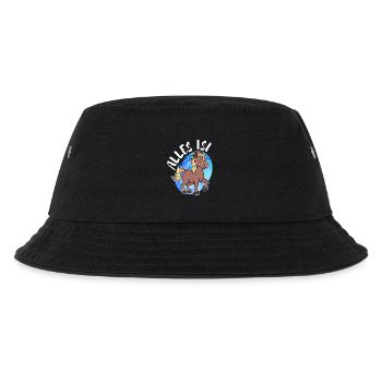 Pony Islandpferde Pferdenarr Statement Islandponys - Kinder Bucket Hat - Schwarz - Vorne