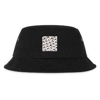 kaffeetassen Kaffeebohnen Küchenmuster - Kinder Bucket Hat - Schwarz - Vorne