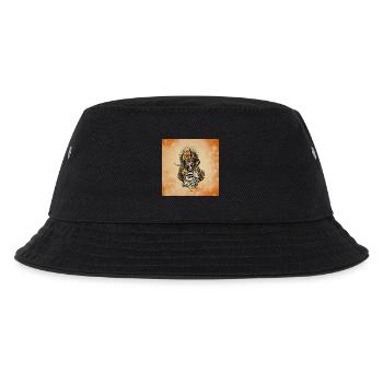 Anubis-Maske mit dem allsehenden Auge - Kinder Bucket Hat - Schwarz - Vorne