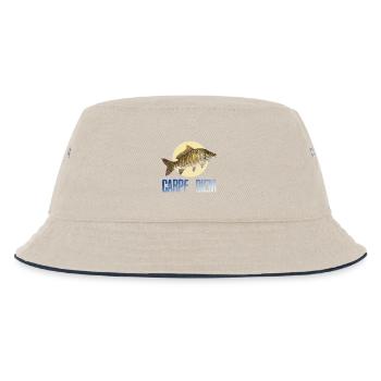 Nutze den Tag - Kinder Bucket Hat - Natur/Navy - Vorne