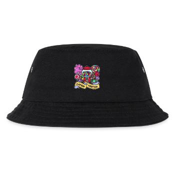 Naschkatzen Bonbon Süßigkeiten Konditor Statement - Kinder Bucket Hat - Schwarz - Vorne