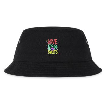 Sweets Statement Dessert With a sweet tooth - Kids’ Bucket Hat - black - Front