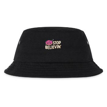 Donut Statement Naschen Backen Nachspeise Lecker - Kinder Bucket Hat - Schwarz - Vorne