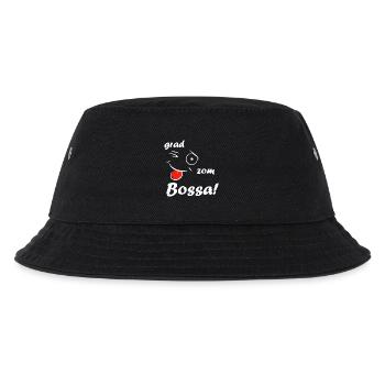 Grad zom Bossa! - white - Kinder Bucket Hat - Schwarz - Vorne