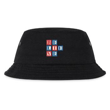 Glauben 2 - Kinder Bucket Hat - Schwarz - Vorne