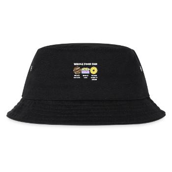 Lecker Naschen Donut Kuchen Süßigkeiten Statement - Kinder Bucket Hat - Schwarz - Vorne