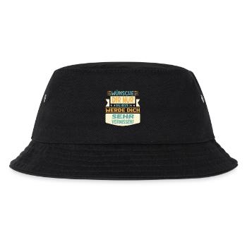 ABSCHIEDSGESCHENKE - DICH VERMISSEN - Kinder Bucket Hat - Schwarz - Vorne