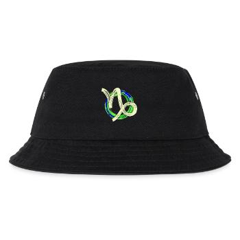 Astrologie Sternzeichen Steinbock Galaxie Esoterik - Kinder Bucket Hat - Schwarz - Vorne