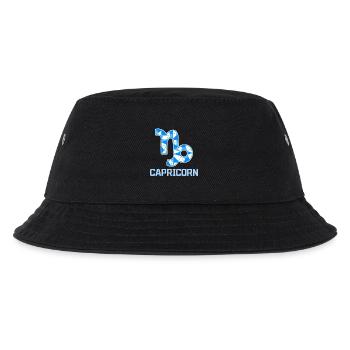 Sternzeichen Steinbock Sterndeutung Horoskop - Kinder Bucket Hat - Schwarz - Vorne