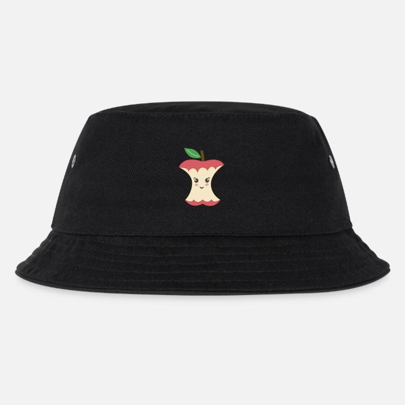 Trognon de Pomme Kawaii - Bob Enfant - noir