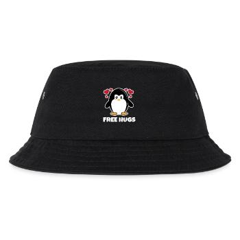 Seabird Heart Animal Antarctica Sweet Penguin Statement - Kids’ Bucket Hat - black - Front