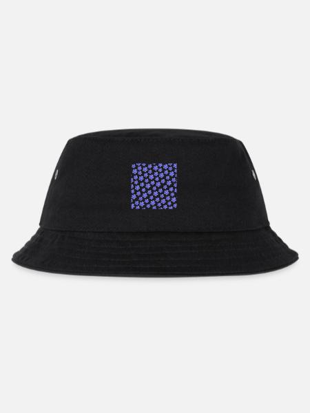 schöne frühlingsmode, natürliches Blumenmuster kle - Kinder Bucket Hat - Schwarz