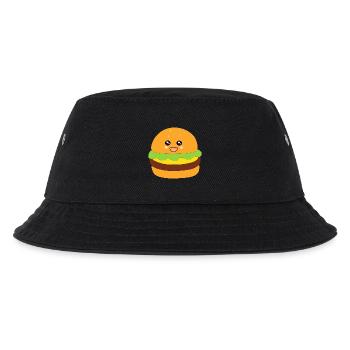Burger, fast food, essen, kochen - Kinder Bucket Hat - Schwarz - Vorne