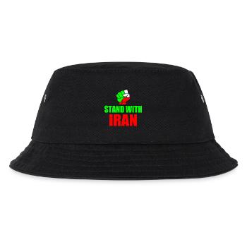 Stand with iran - Kinder Bucket Hat - Schwarz - Vorne