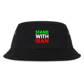 Stand with iran - Kinder Bucket Hat - Schwarz - Vorne