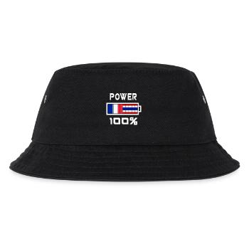 Thailand und Frankreich Power 100% - Kinder Bucket Hat - Schwarz - Vorne
