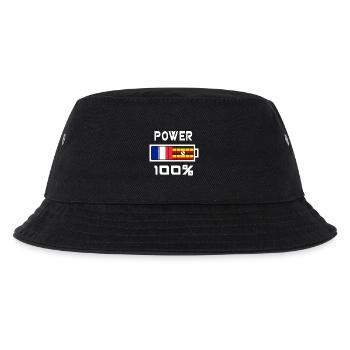 Uganda and France Power 100% - Kids’ Bucket Hat - black - Front