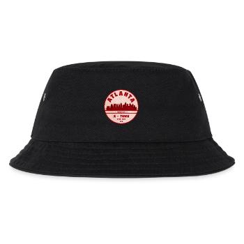 Atlanta Skyline A Town Vintage - Kinder Bucket Hat - Schwarz - Vorne