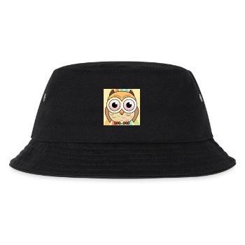 RETRO EULE - TIERBILDER - Kinder Bucket Hat - Schwarz - Vorne