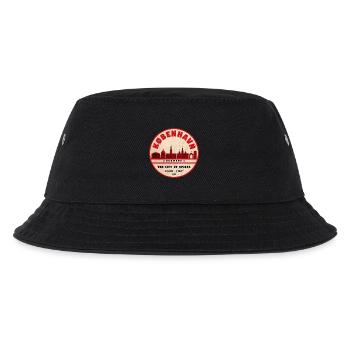 Copenhagen Skyline Vintage Seal - Kids’ Bucket Hat - black - Front