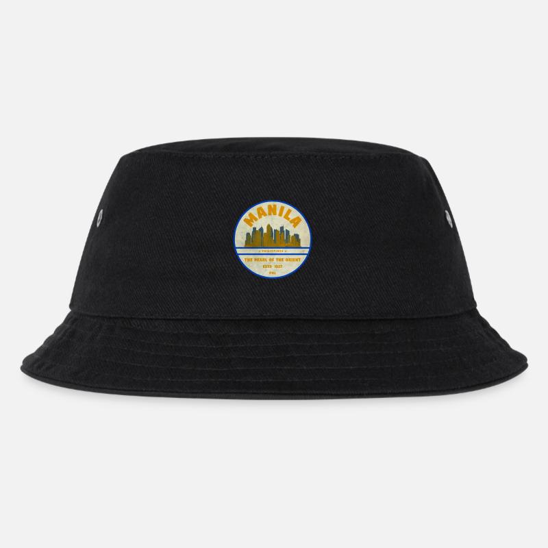 Manila Skyline – Perle des Orients - Kinder Bucket Hat - Schwarz