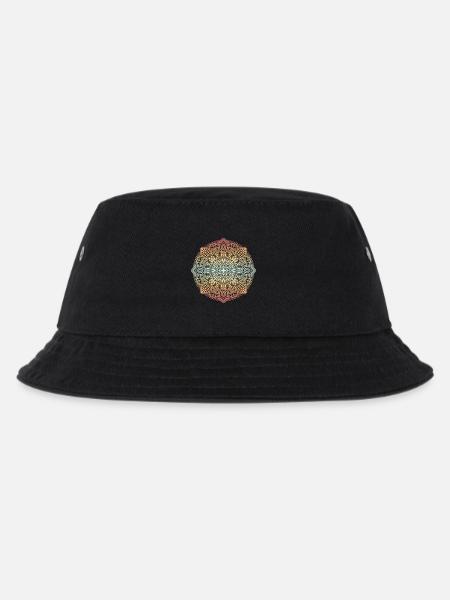 Mandala - Kinder Bucket Hat - Schwarz
