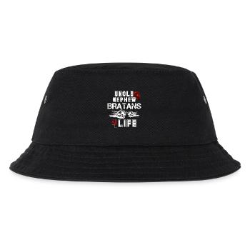 Bratan's uncle and nephew for life gift - Kids’ Bucket Hat - black - Front