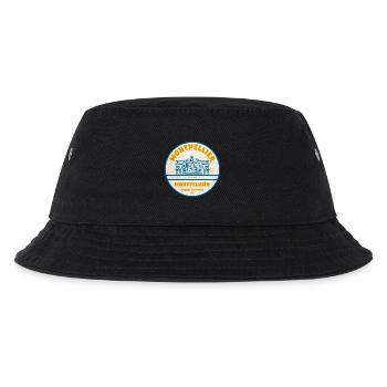 Montpellier Vintage Stadtlogo Sticker - Kinder Bucket Hat - Schwarz - Vorne