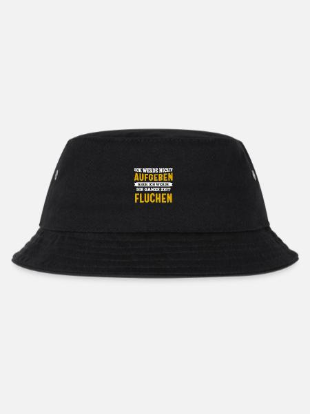 Lustiges Motivations- Shirt - Kinder Bucket Hat - Schwarz
