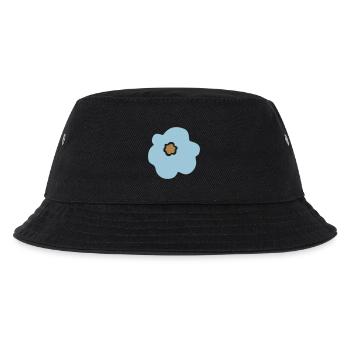 Flower Flower Power Scandinavian Children Flower Blue - Kids’ Bucket Hat - black - Front