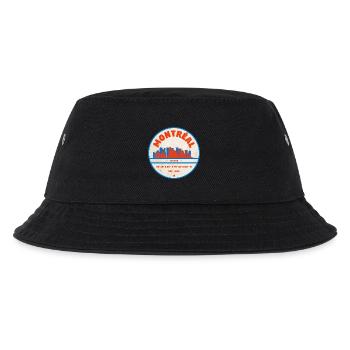Montréal Kanada Skyline Emblem Design - Kinder Bucket Hat - Schwarz - Vorne