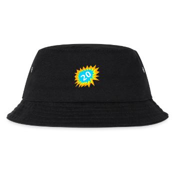 was schenken, 20 bunt - Kinder Bucket Hat - Schwarz - Vorne