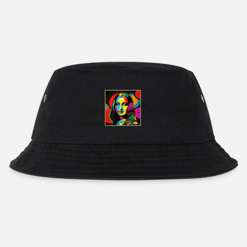 Portait Pop-Art - Kinder Bucket Hat - Schwarz