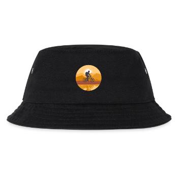 Radfahren, Radfahrer, Fahrradfan - Kinder Bucket Hat - Schwarz - Vorne