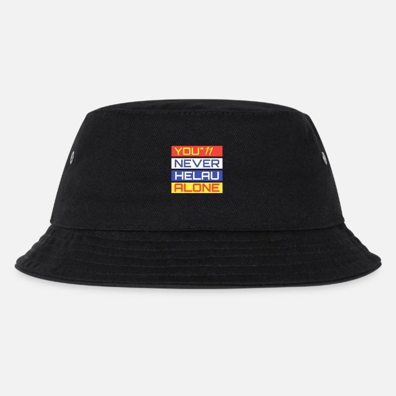 You Never Helau Alone - Kinder Bucket Hat - Schwarz