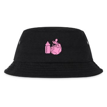 Pink Girl Baby Supplies: - Kinder Bucket Hat - Schwarz - Vorne