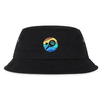 Padel Player Padel Game Setback Racket Ball - Kids’ Bucket Hat - black - Front