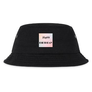 BIRTHDAY,HAPPY BIRTHDAY,HAPPY BIRTHDAY - Kids’ Bucket Hat - black - Front