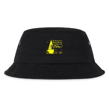 Keine Therapie ich muss nur wieder an die Ostsee - Kinder Bucket Hat - Schwarz - Vorne