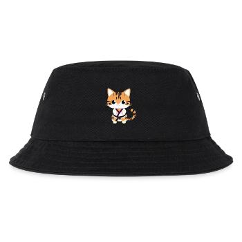 Karate Kätzchen - Kinder Bucket Hat - Schwarz - Vorne