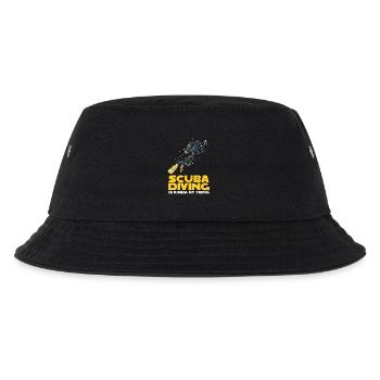Scuba Diver Tauchlehrer Design - Kinder Bucket Hat - Schwarz - Vorne